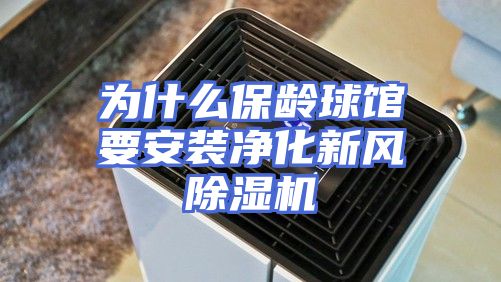 为什么保龄球馆要安装净化新风除湿机