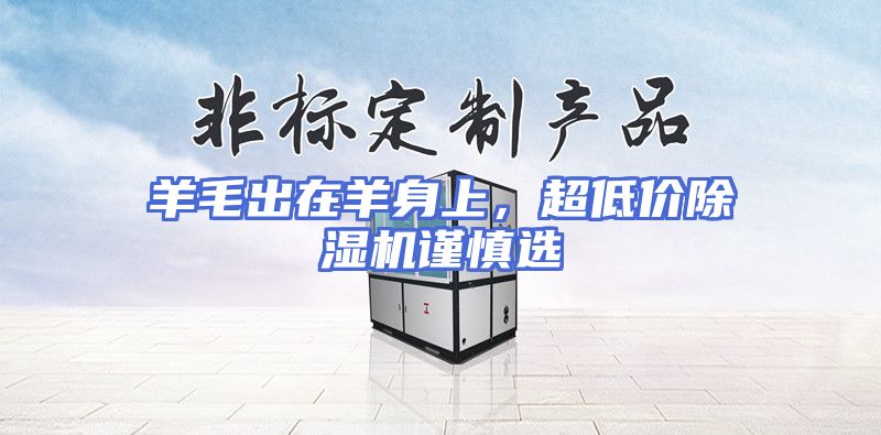 羊毛出在羊身上，超低价除湿机谨慎选