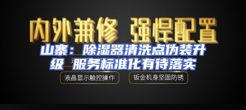 山寨：除湿器清洗点伪装升级 服务标准化有待落实