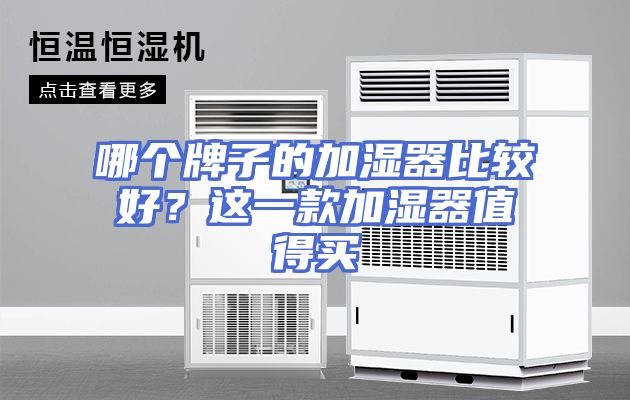 哪个牌子的加湿器比较好？这一款加湿器值得买