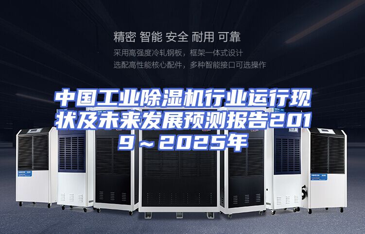 中国工业除湿机行业运行现状及未来发展预测报告2019～2025年