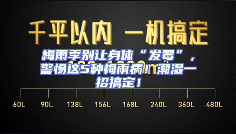 梅雨季别让身体“发霉”，警惕这5种梅雨病！潮湿一招搞定！